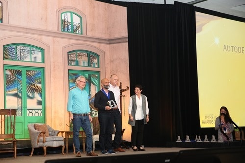 Receiving the Autodesk Ambassador Award