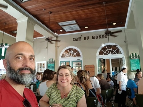 Coffee with Elise at Caf&eacute; du Monde