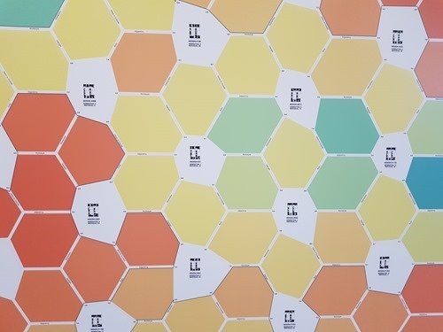 Murals showing the design clustering