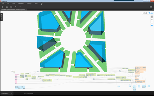 Building entrances coloured to reflect visibility