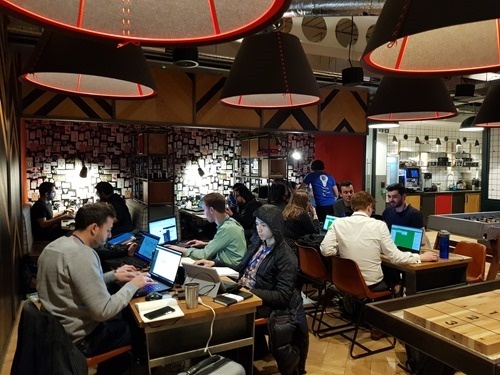 Several attendees came across from France for the event