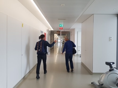 The corridors are wide