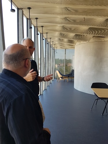 Russell and Azam in the DFAB House