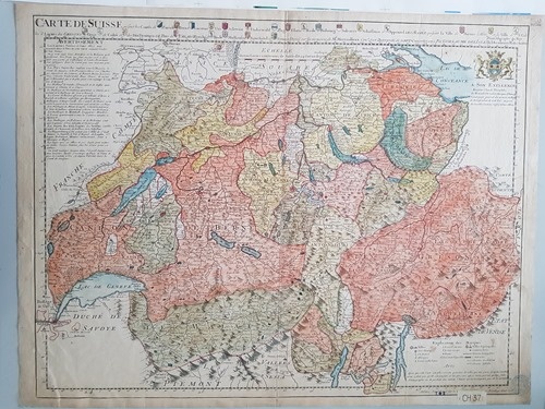 An early map of Switzerland