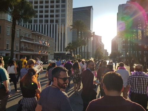 Walking through New Orleans