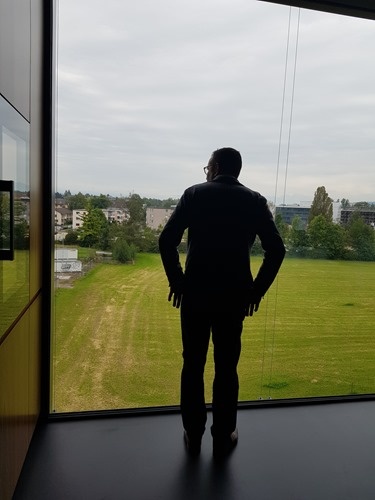 Thomas admiring the view