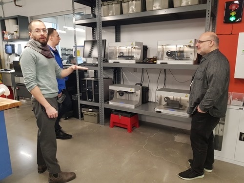 Touring the workshop