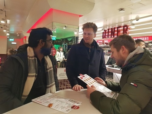 A quick stop at the diner on the way home