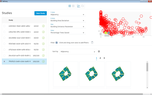 Filtering in the scatterplot, too