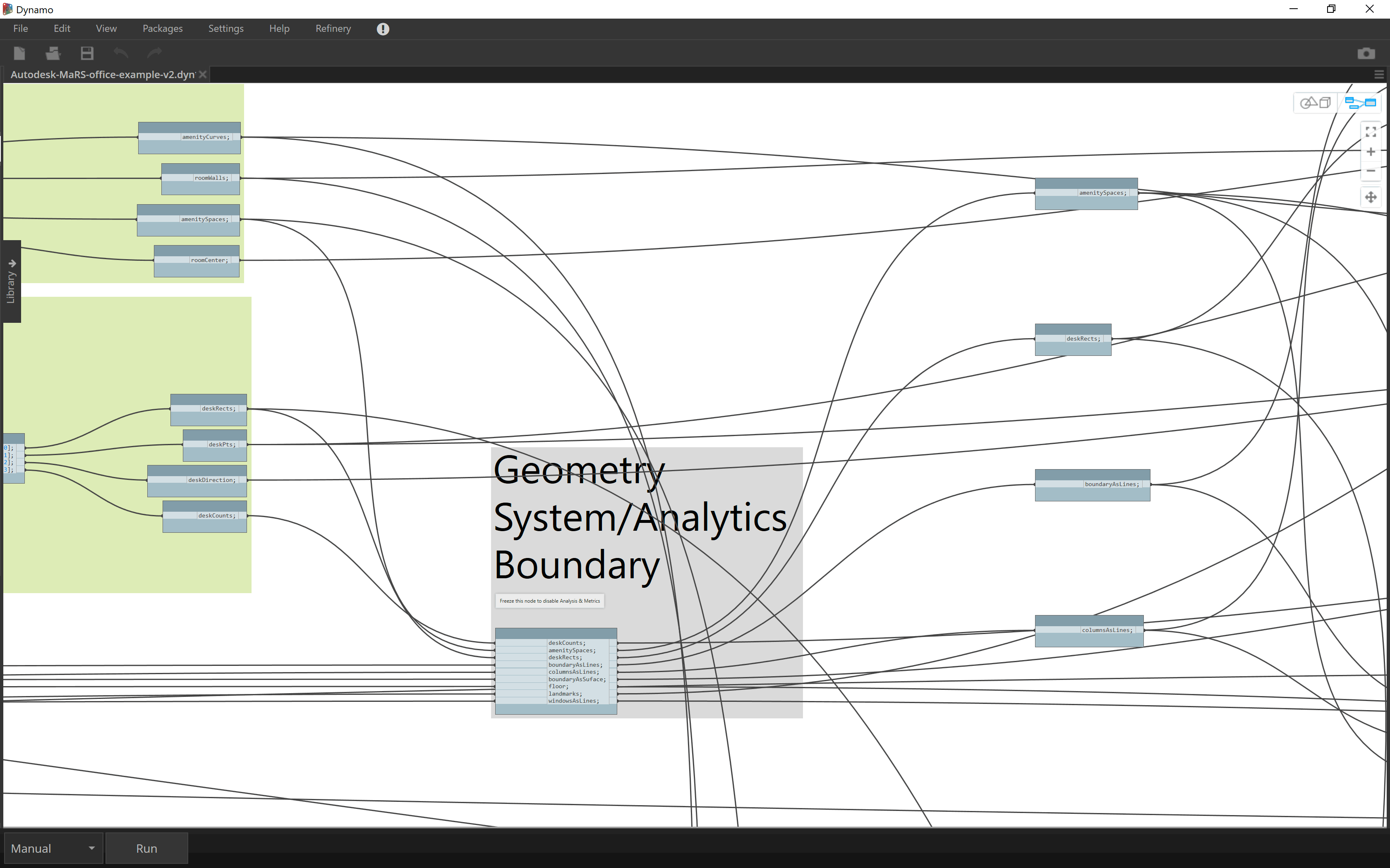 Freezing the central node