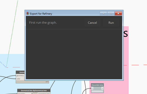 First you need to run the graph