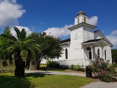 The church on the plantation grounds