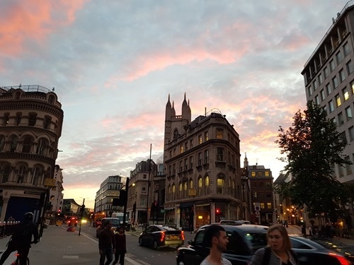 London in the evening