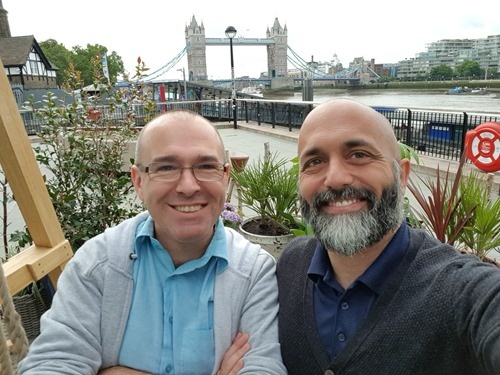 Ben and Kean at Coppa Club