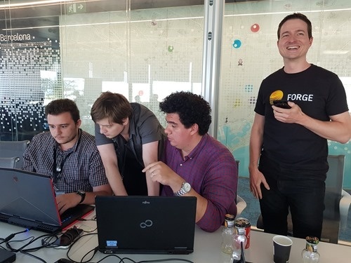 Jaime and Adam giving help