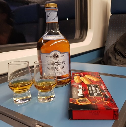 Winding down on the train home