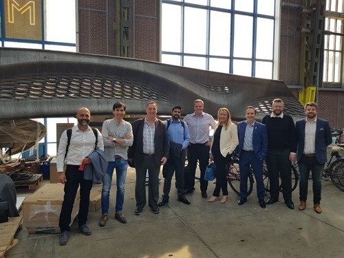 The team at the MX3D bridge