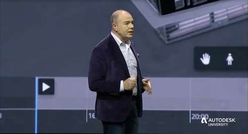 Nicolas Mangon showing Dasher on the AEC maintage