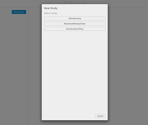 Creating a new study in Refinery