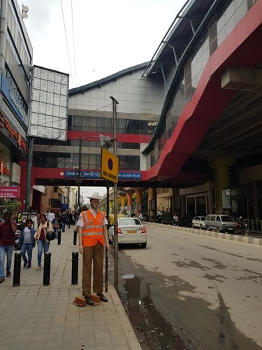 The metro and fake policeman on MG Road