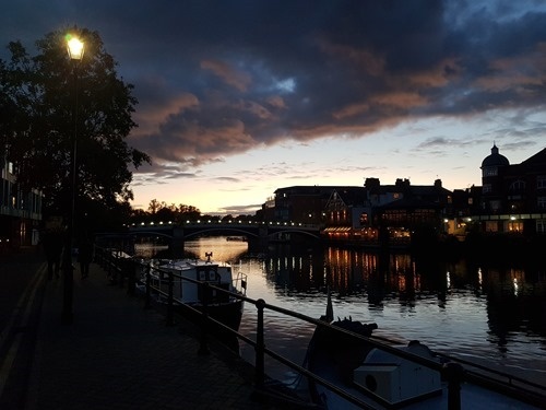 Eton Riverside at dusk