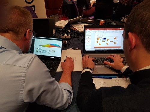 BIMsie preparing their presentation