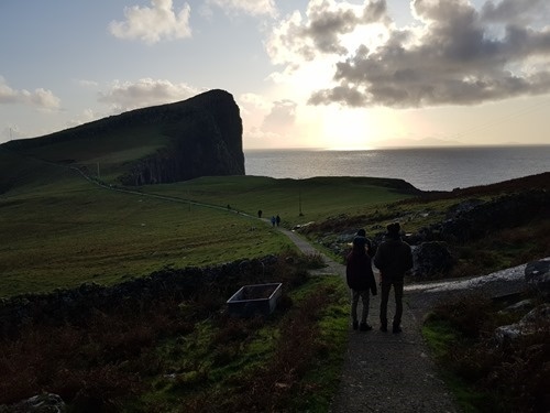 The walk to the lighthouse