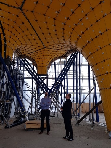 The formwork is in place