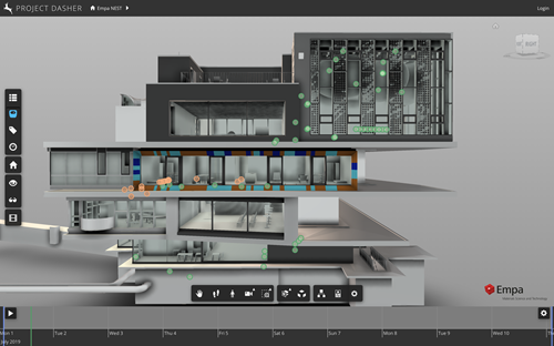 Second view of sensors in NEST