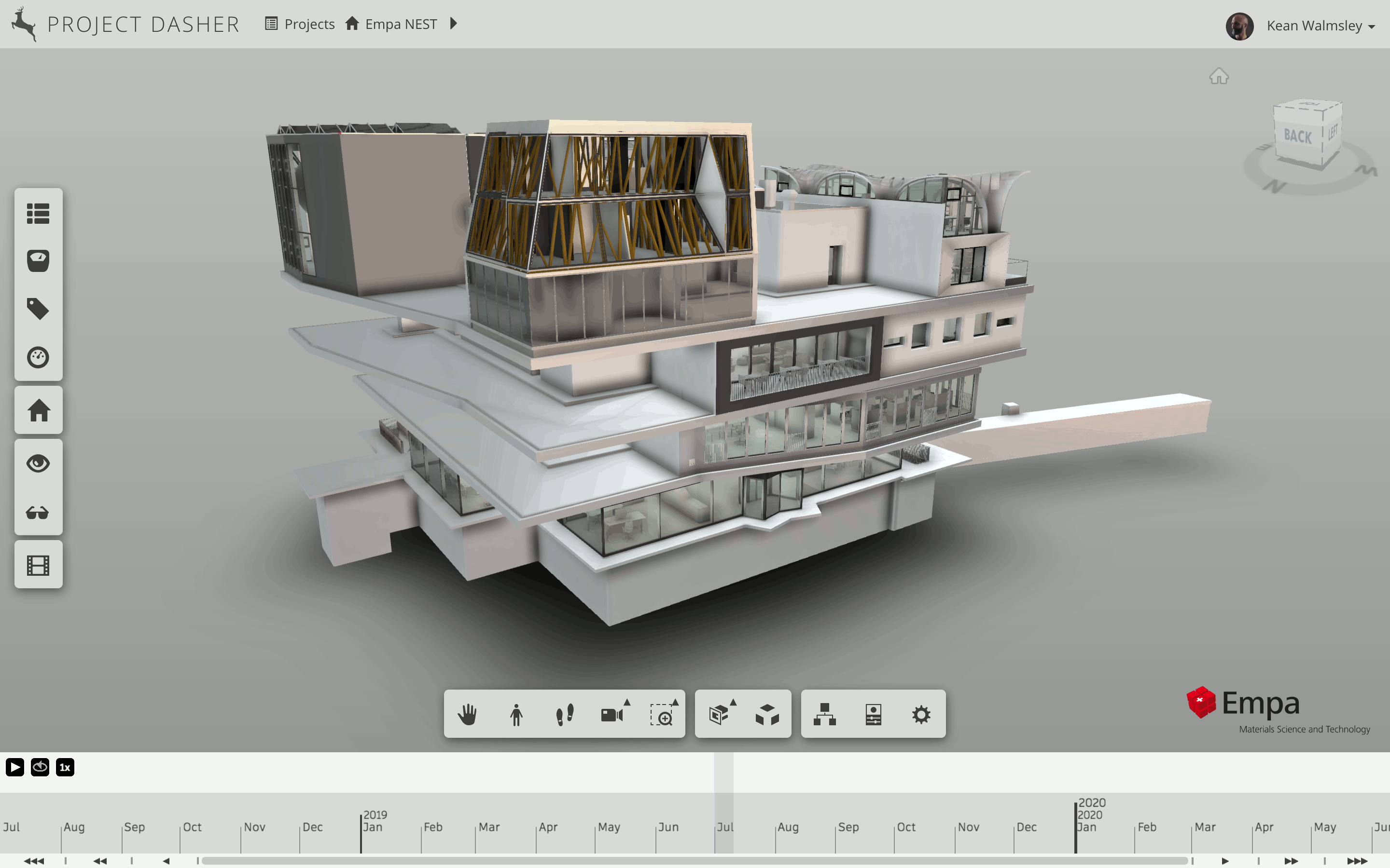 NEST empty with light