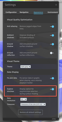 New setting inside Dasher