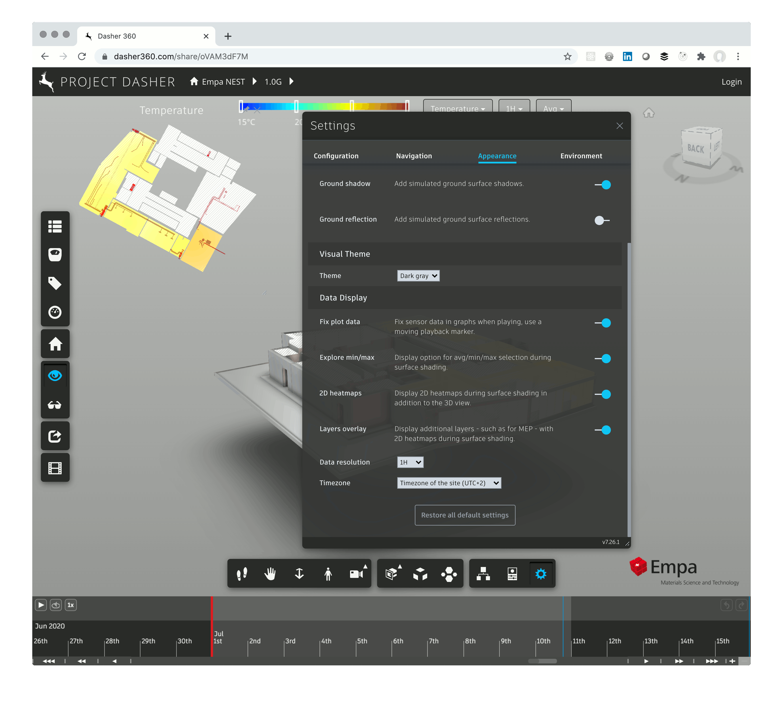Toggling layers on and off