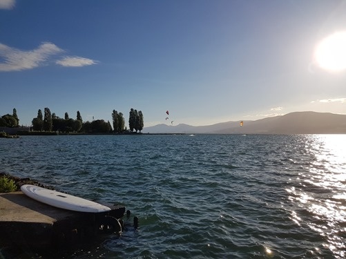 A walk along the lakeside