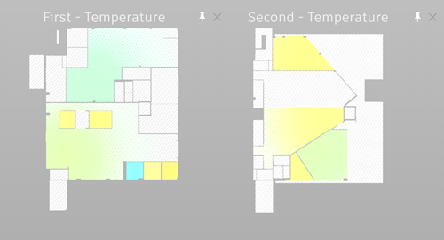 IKON first and second floor temperature