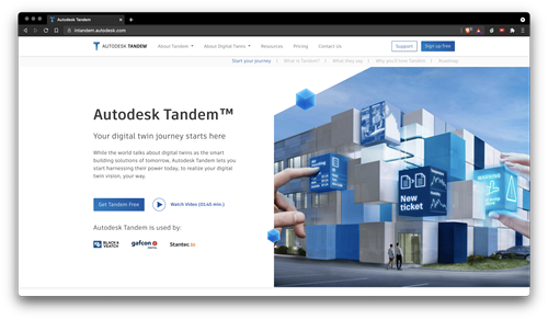 New Tandem landing page