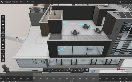 VASA's path inside Dasher using a Hyperion StreamLine