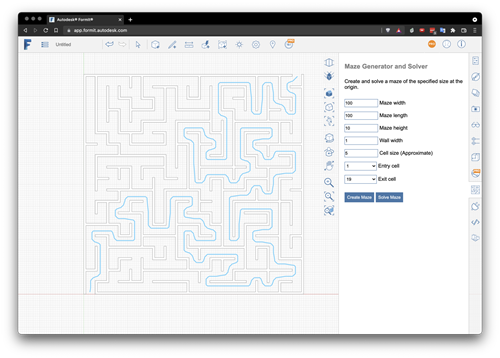 A maze solved by VASA