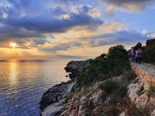 Walking down to the boat
