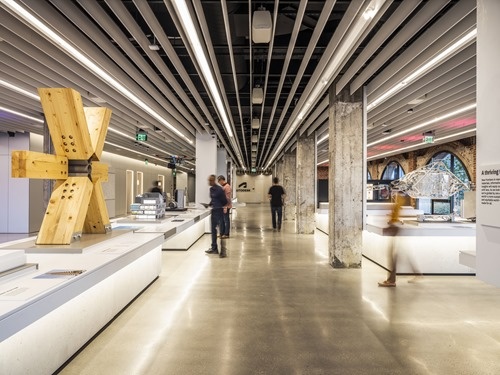 Looking back past the NEST exhibit towards reception