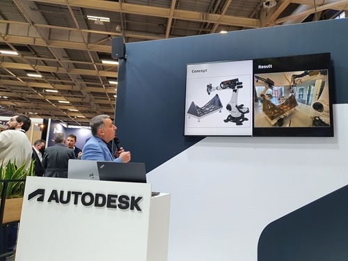 Fikret presenting the bridge