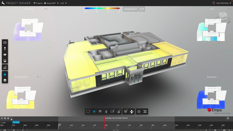 Surface shading in Dasher with Tandem
