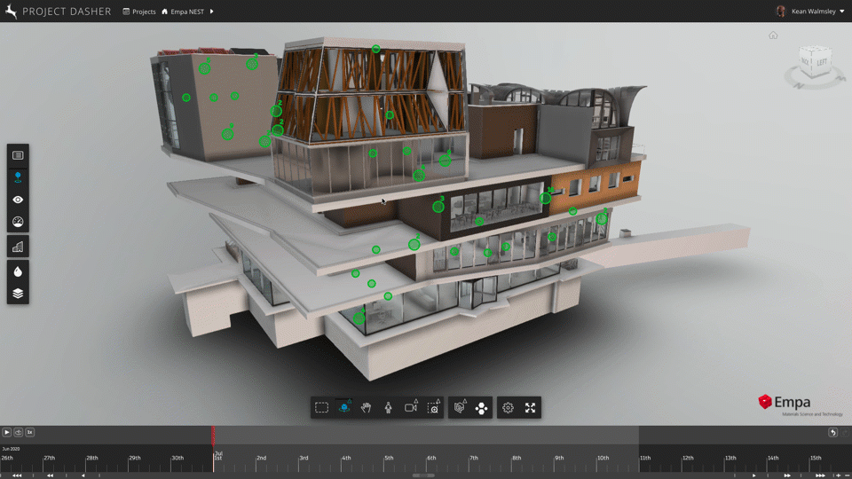 Tandem sensor dots in Dasher