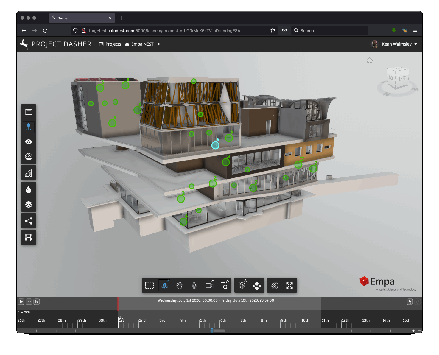 Tandem hover and click