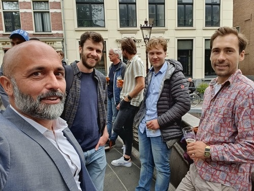 Chatting in the afternoon