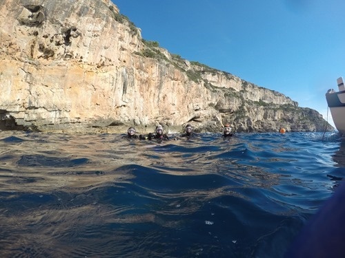 At the surface with the kids