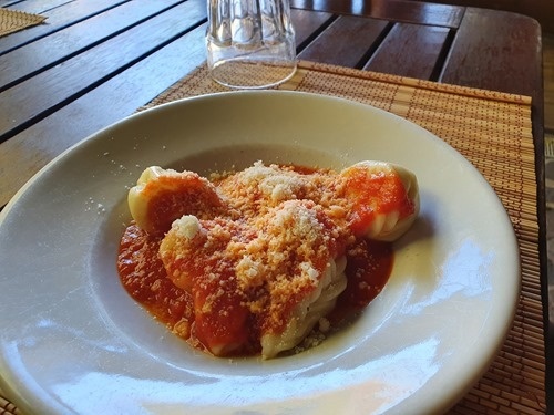 A delicious plate of local Sardinina pasta