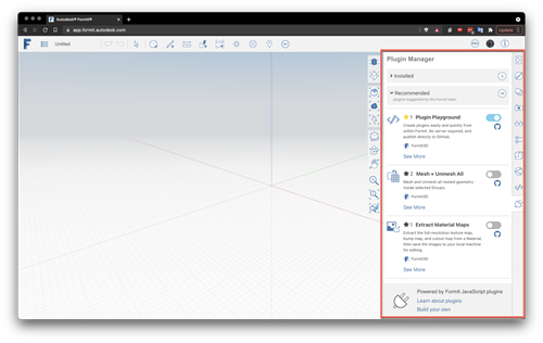 FormIt's plugin manager