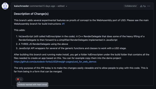 Early feedback on the PRs