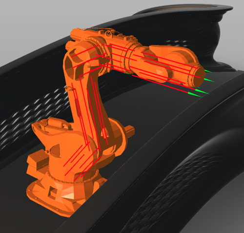 Robot with more skeleton-derived vectors Robot with more skeleton-derived vectors