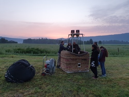 Setting up the basket